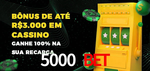 5000 Bet melhor bônus de depósito